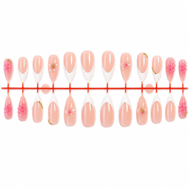 Decorative Premium Press-On Nail Art Set Bowlift