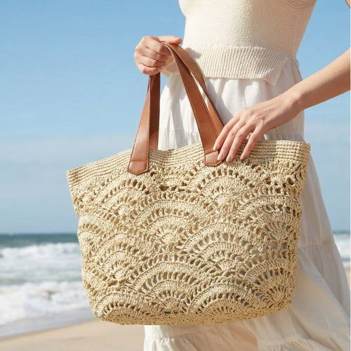Generous Macrame Beach Bag Bowlift