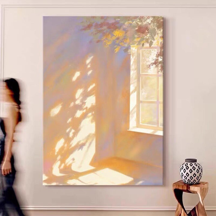 Abstract Nature-Themed Canvas Artwork