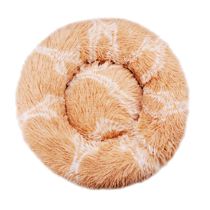 Round Plush  Nest  Dog Bed