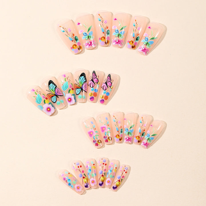Artistic Floral Nail Art Decoration Set Bowlift