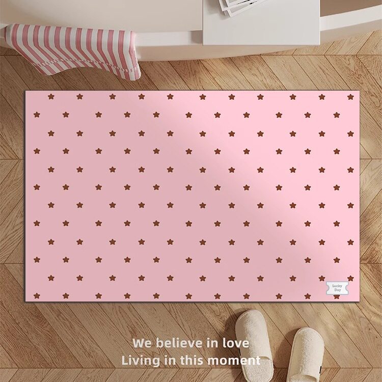 Decorative Star-patterned Bath Mat Bowlift