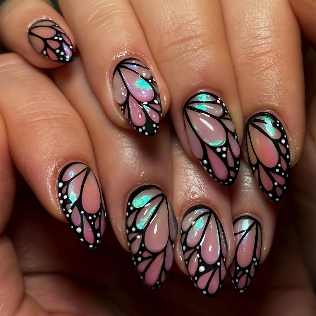 Artistic Butterfly Nail Art Bowlift