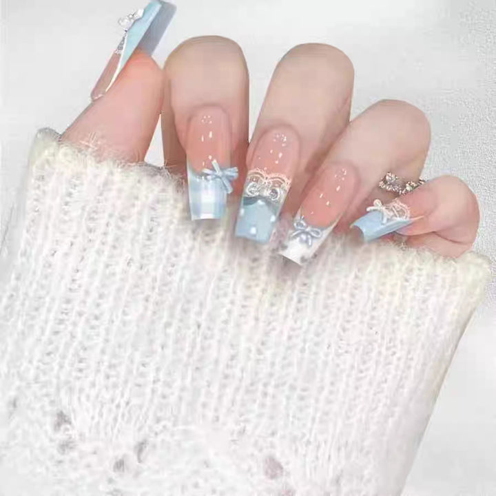 Artistic 3D Butterfly Press-On Nail Set Bowlift