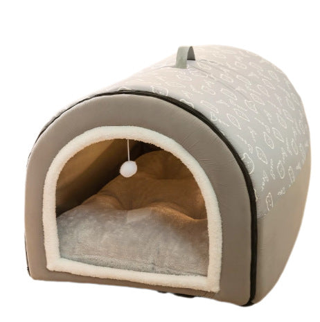 Cozy Enclosed  Hideaway  Dog Bed