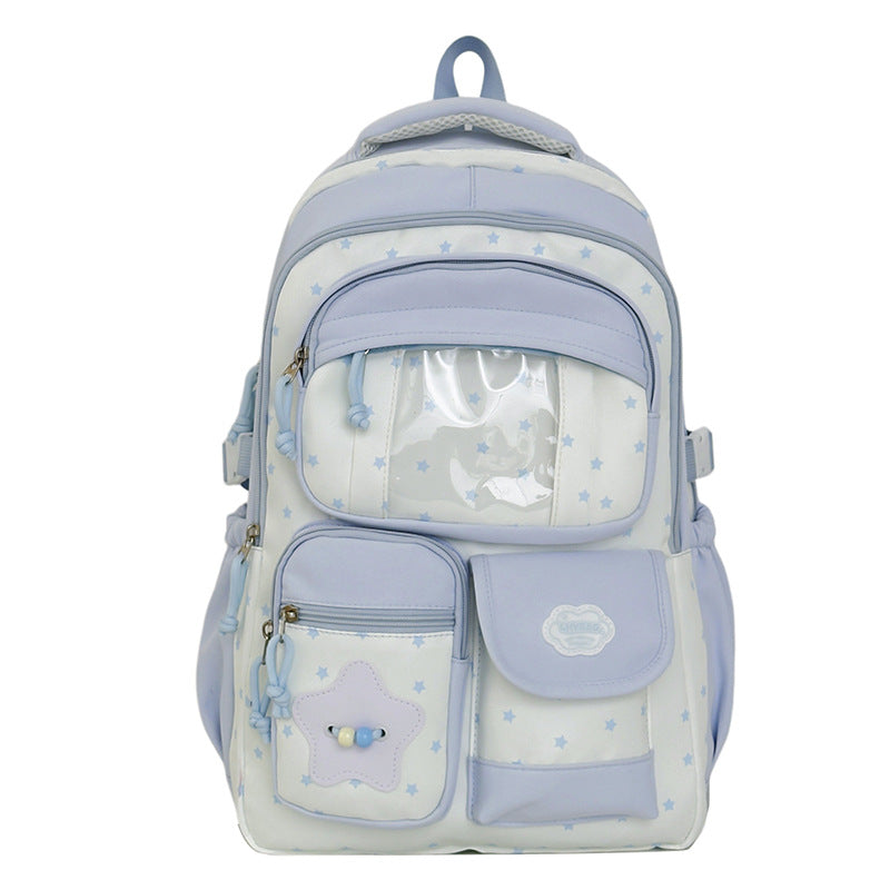 Kids' Starry Design School Backpack Bowlift