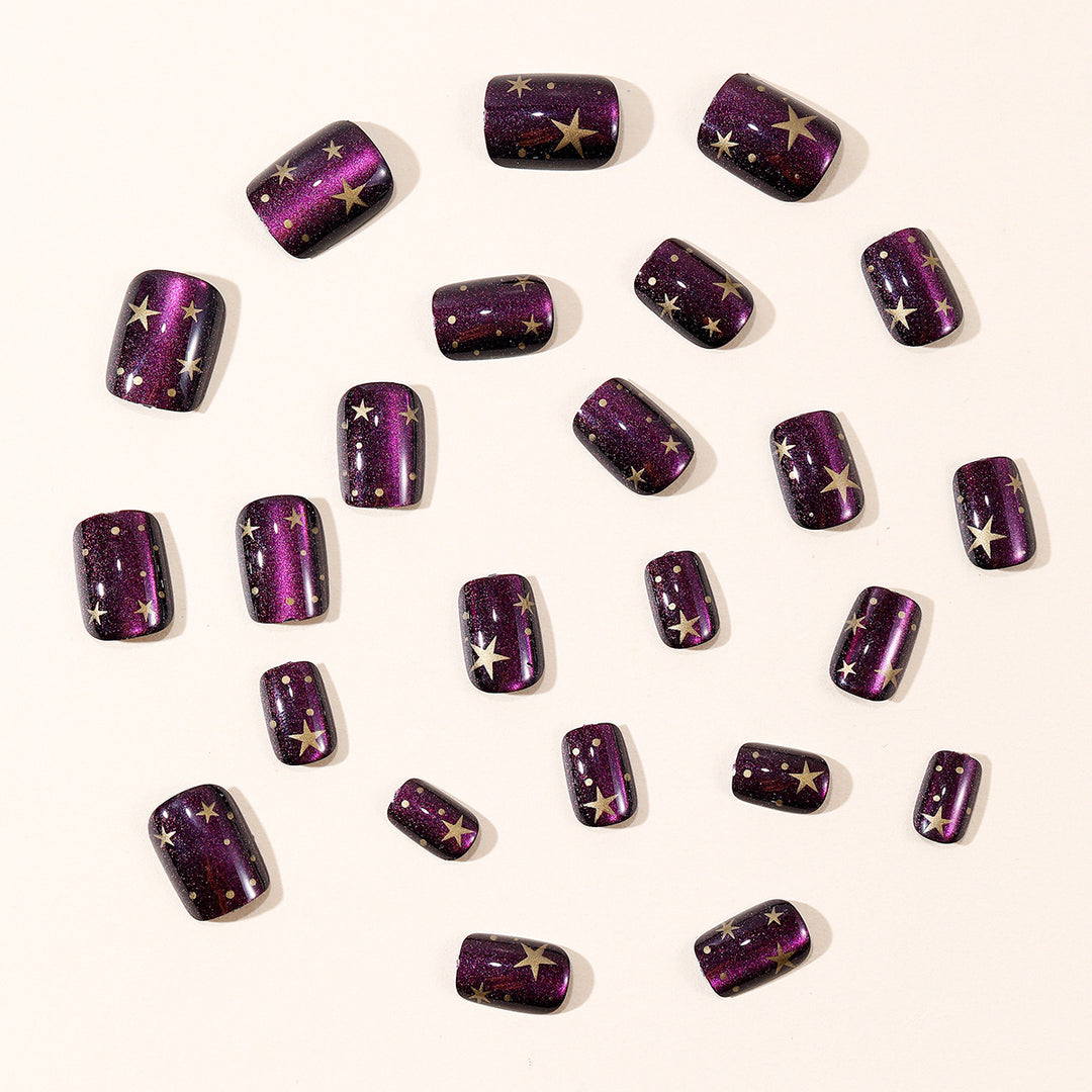 Starry Night Nail Art Design Bowlift