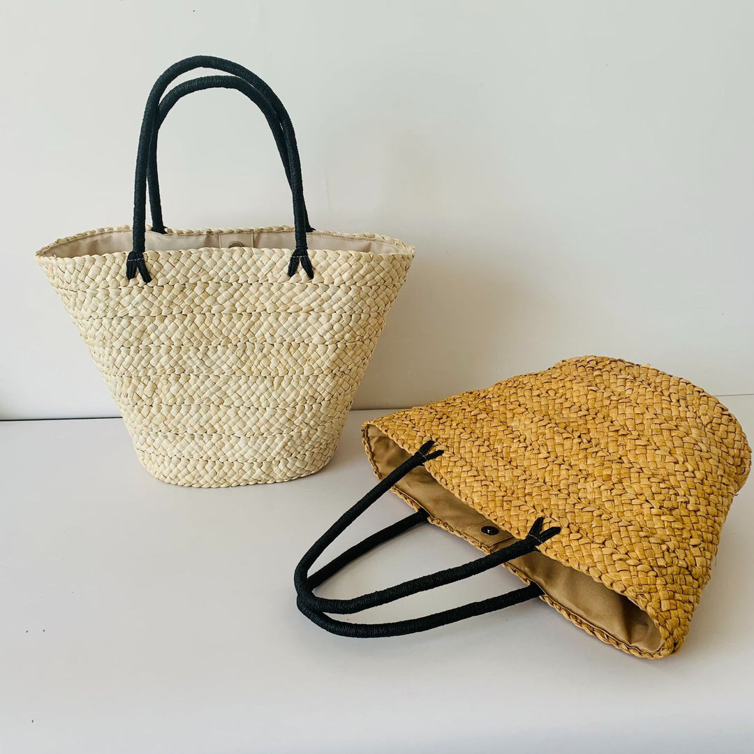 Handmade straw market bag Bowlift