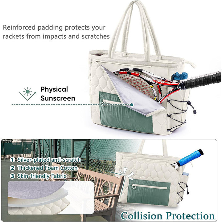Quilted Sports Gym Tote Bowlift
