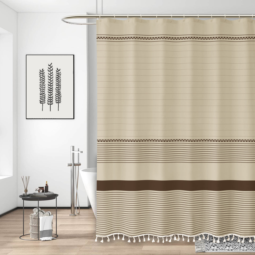 Decorative Bathroom Shower Curtain Bowlift