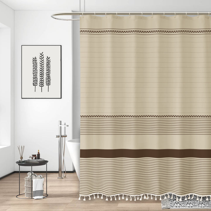 Decorative Bathroom Shower Curtain Bowlift