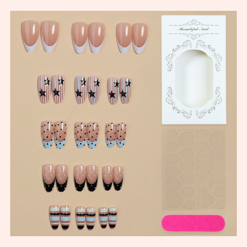 Artistic Gradient Press-On Nail Set Bowlift