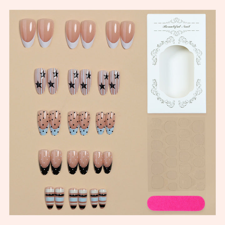 Artistic Gradient Press-On Nail Set Bowlift