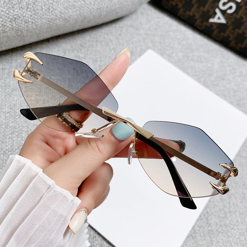 Women geometric oversized sunglasses Bowlift