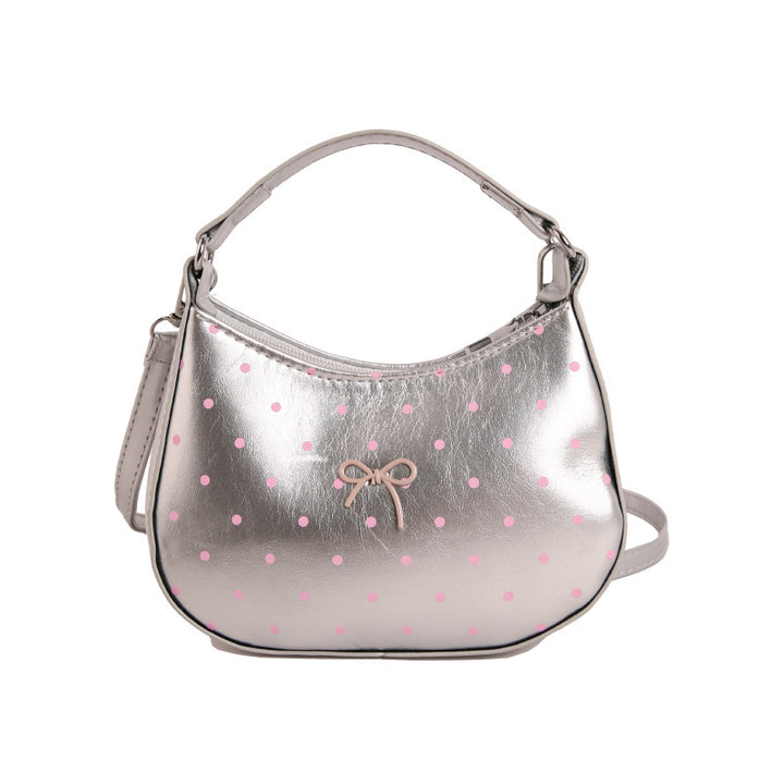 WoCharming Polka Dot Crossbody Handbag Bowlift