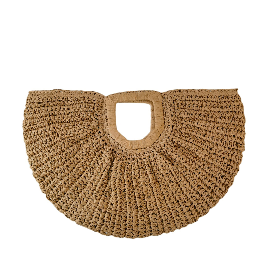 Handcrafted Ribbed Structure Beach Bag Bowlift