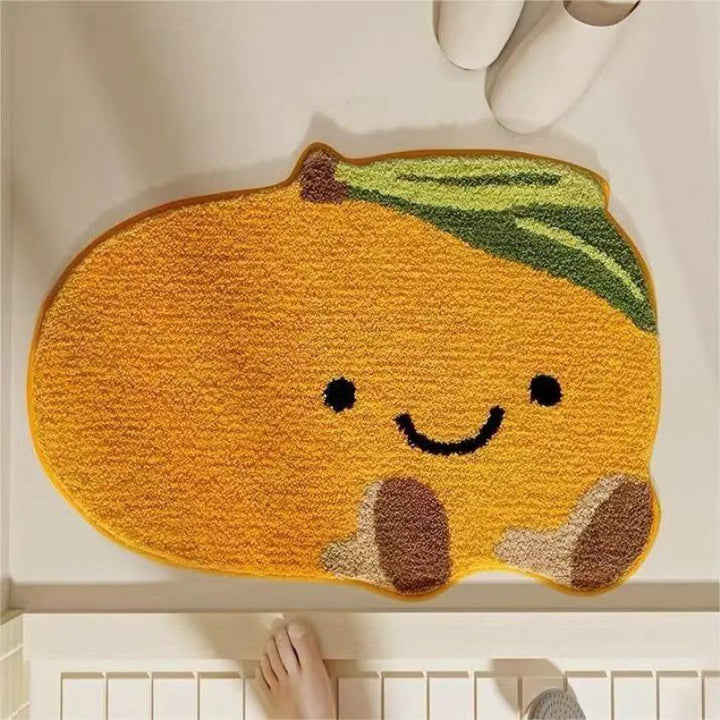 Lemon-Shaped Bath Mat Bowlift