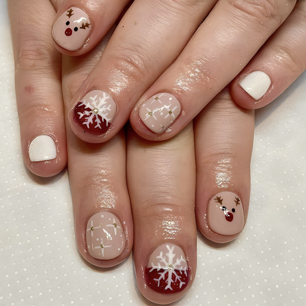 Festive Holiday-Themed Nail Art Set Bowlift