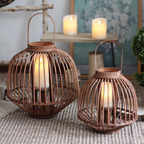 Decorative Rattan Lantern Bowlift