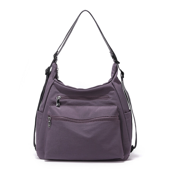 Multi-Zippered Casual Shoulder Bag Bowlift