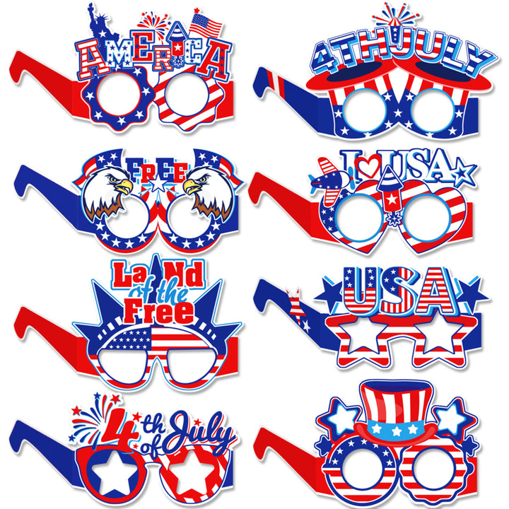 Unisex nan multi-piece hanging spiral garlands with patriotic USA cardboard pendants for party decoration Bowlift