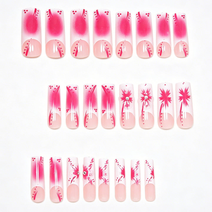 Artistic Floral Stiletto Nail Art Set Bowlift