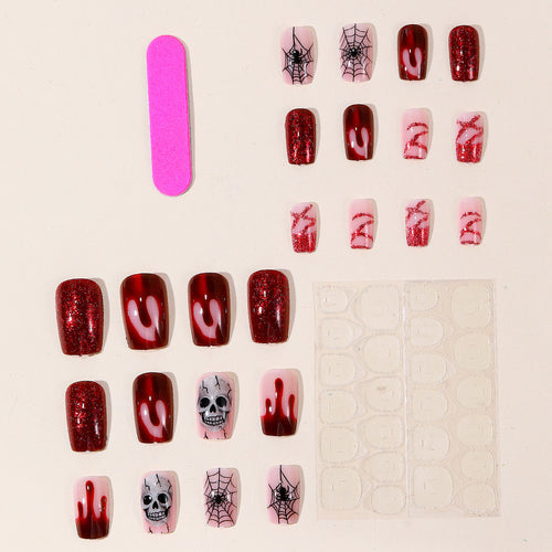 Gothic Halloween-Themed Nail Art Set Bowlift