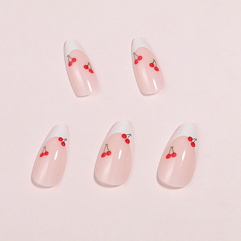 Artistic Cherry Blossom Press-On Nails Bowlift