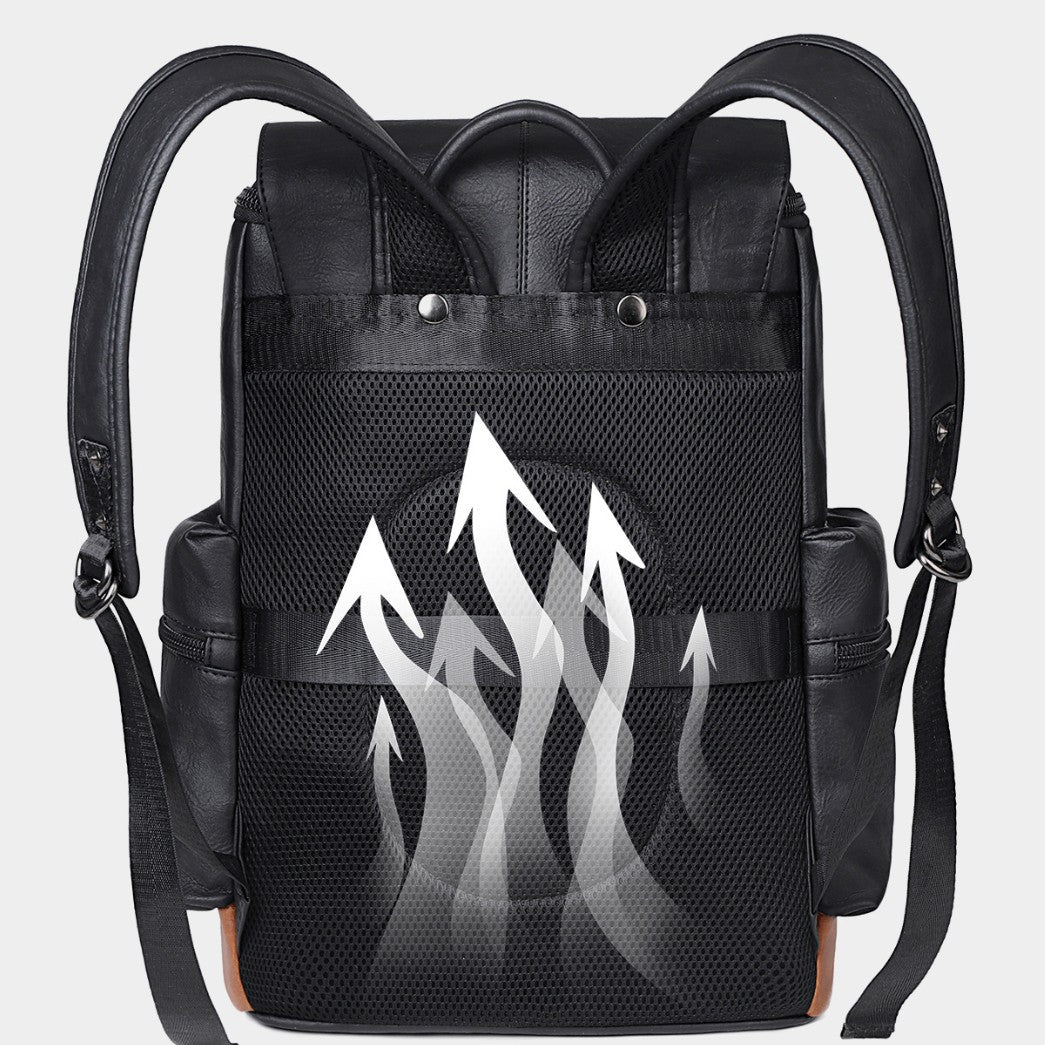 Elegant Backpack Made of Durable Synthetic Leather Bowlift