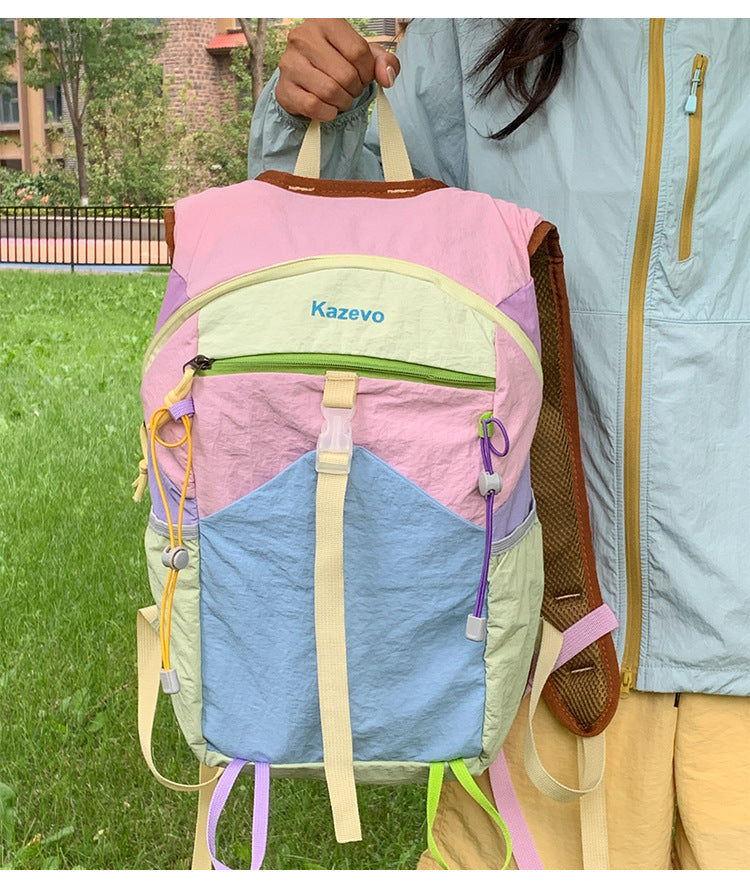 Multi-Functional Geometric Pattern Backpack
