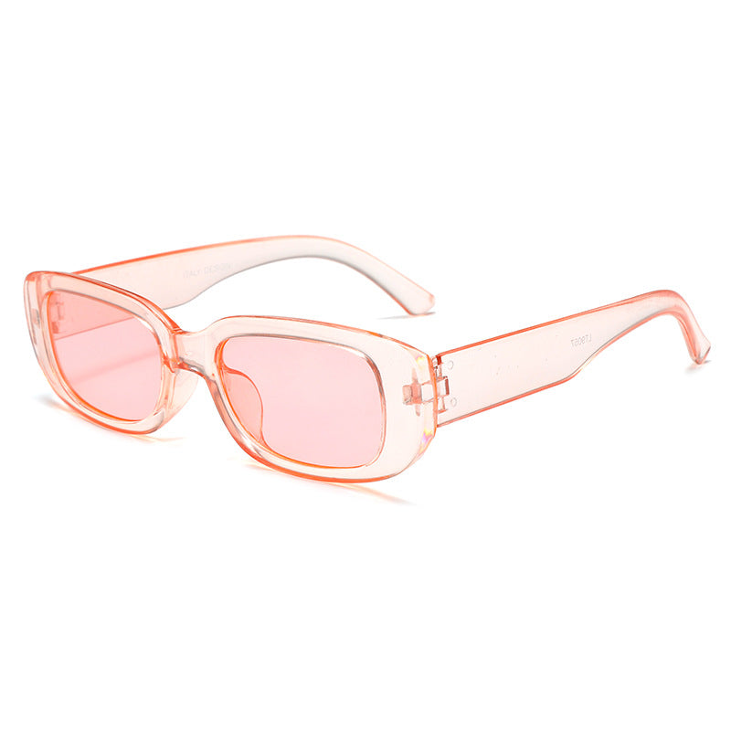 Women's fashionable rectangular sunglasses with adjustable nose pads Bowlift
