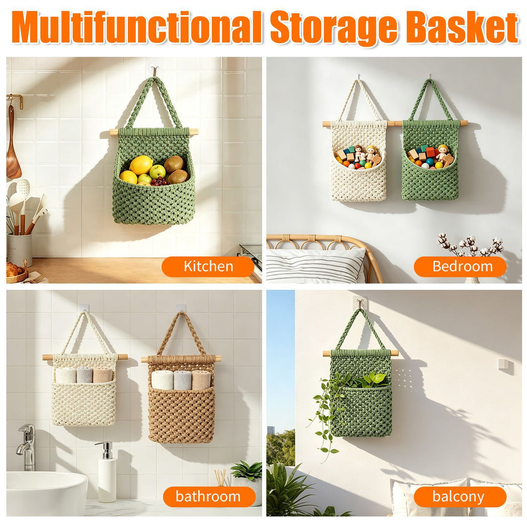 Macrame Wall Organizer Bowlift