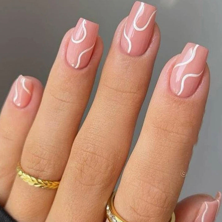 Creative nail art with aesthetic lines Bowlift