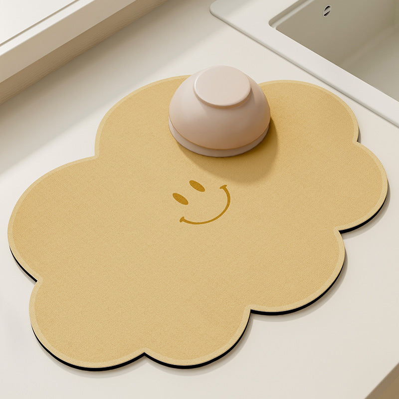 Cute Cloud Shaped Kitchen Counter Mat Bowlift