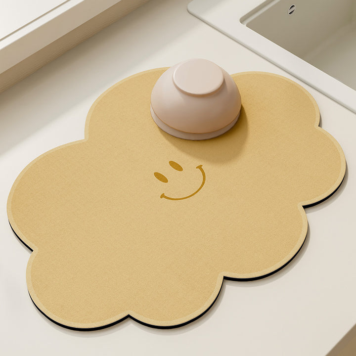 Cute Cloud Shaped Kitchen Counter Mat Bowlift
