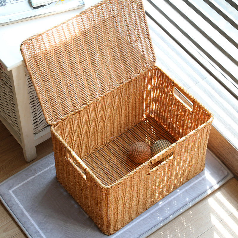 Decorative Woven Storage Chest Bowlift