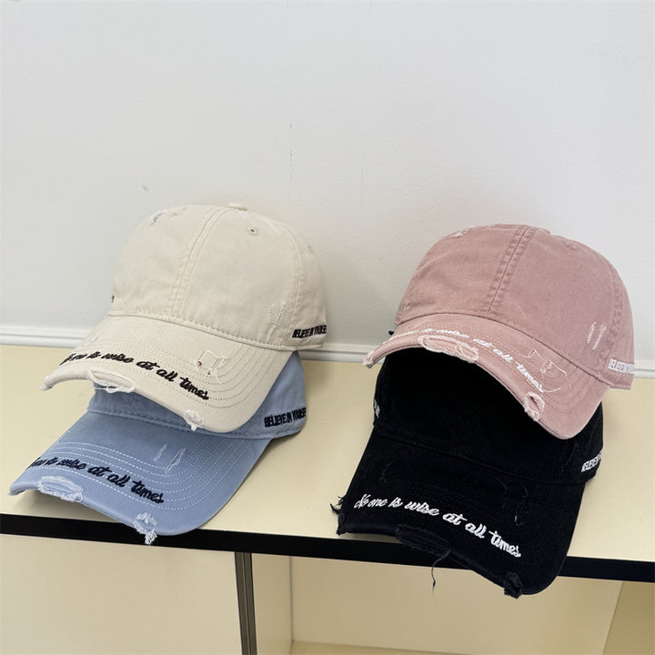 Men's Vintage Distressed Baseball Cap Bowlift