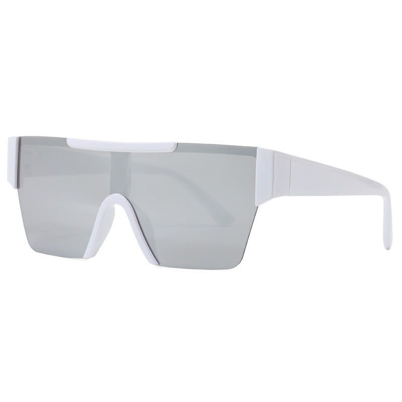 Women's futuristic sports sunglasses with UV protection and wide lens area Bowlift