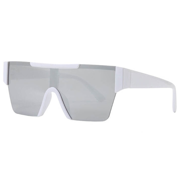 Women's futuristic sports sunglasses with UV protection and wide lens area Bowlift
