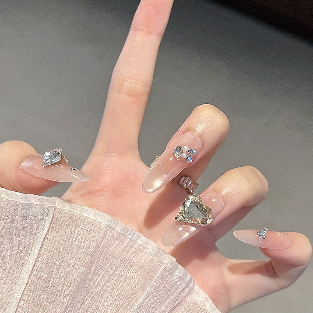 Elegant Decorative Press-On Nail Art Bowlift