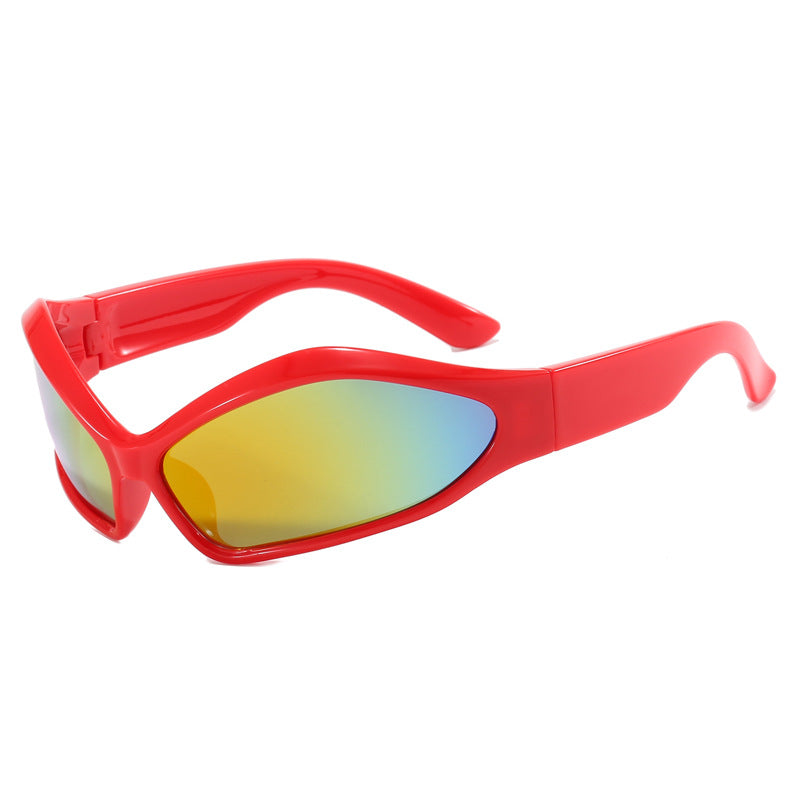 Women's Sporty Sunglasses with Aerodynamic Design Bowlift