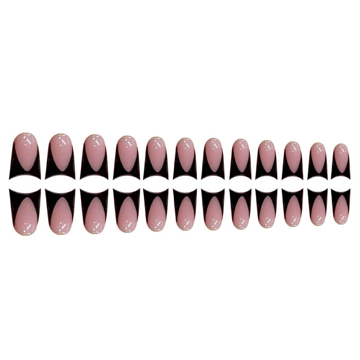 Stylish Stiletto Press-On Nails with Geometry Design Bowlift
