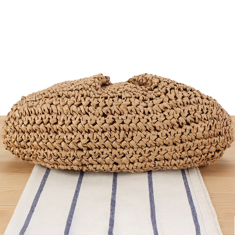 Handbag with Elegant Woven Design and High-Quality Chain Decoration Bowlift