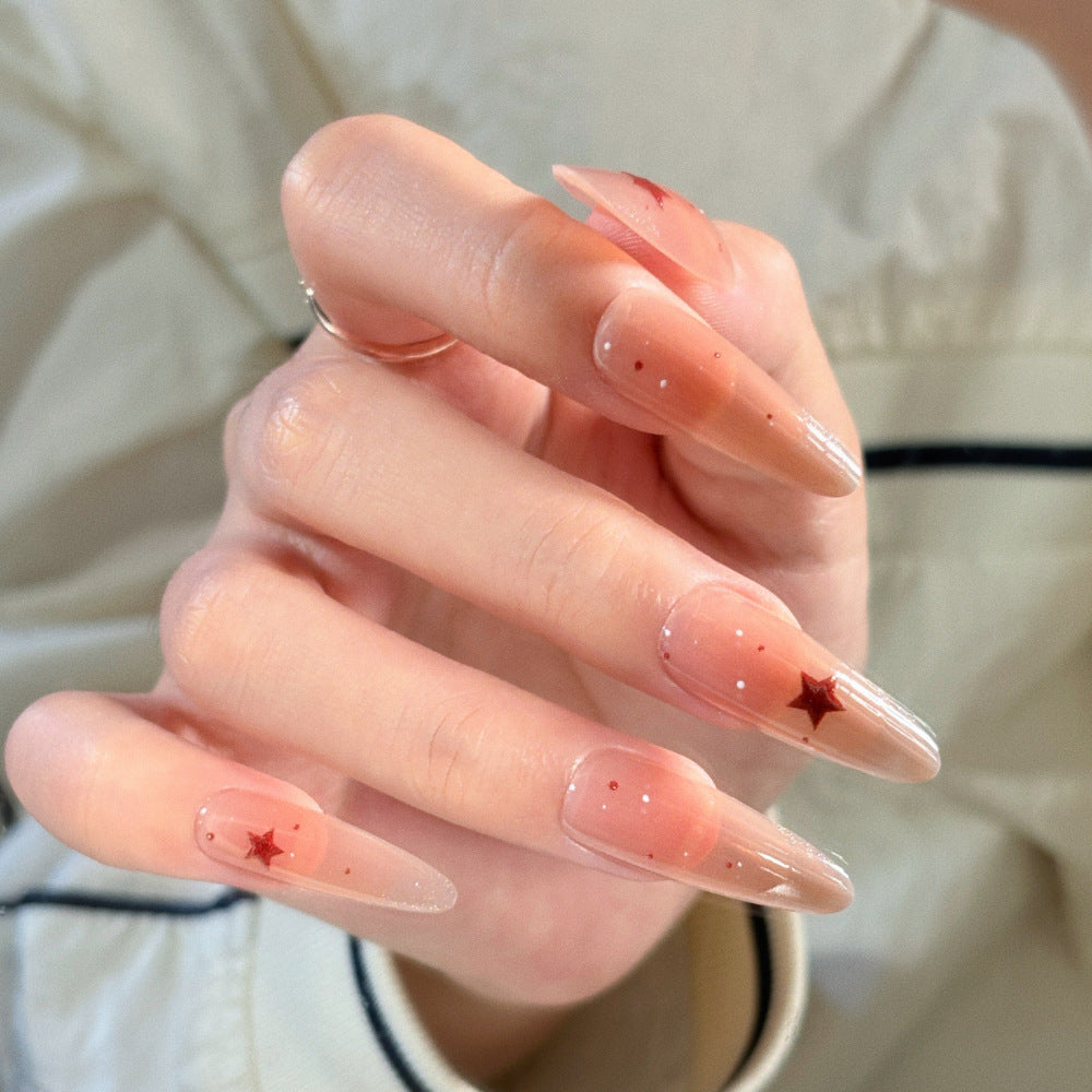 Decorative Gemstone and Floral Press-On Nails Bowlift