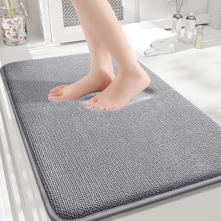 Plush Microfiber Bath Rug Bowlift