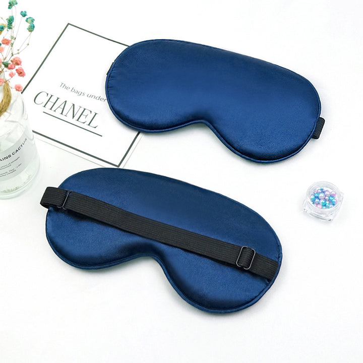 Unisex nan luxurious silk sleep mask with contoured eye cavity and adjustable elastic band Bowlift