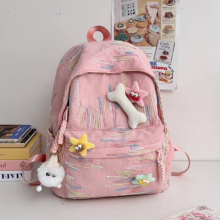 Abstract Patterned Backpack Bowlift
