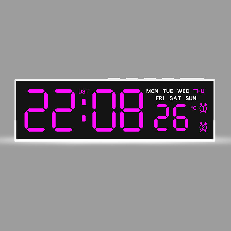 Digital watch with integrated thermometer and weekday display Bowlift