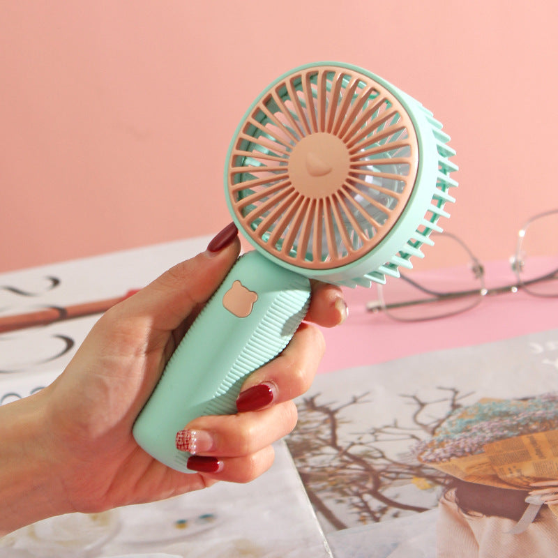 Ladies Portable Hand Fan with Ergonomic Handle and Flexible Air Circulation Bowlift