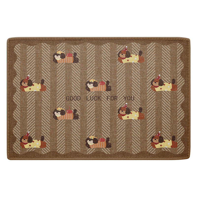 Funny Cartoon Dog Door Mat Bowlift